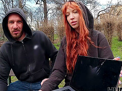 Two cute teens Charlie Dean and Lilly Mays making love