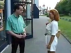 Lady Barbara lets some guy undress her in nice retro clip