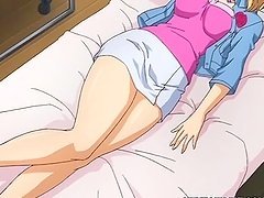 Hentai maid tittyfucking and facial cumshoting