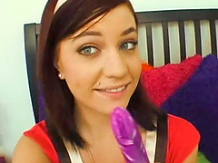 Playful teen gets some pussy plays and sucks a hard cock