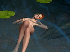 Busty 3D cartoon babe getting fingered and fucked