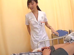 Being fucked by a randy patient is what a cute nurse craves