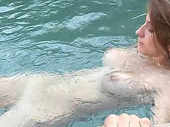 Gorgeous Teen Has Some Sexy Time in a Hot Spring
