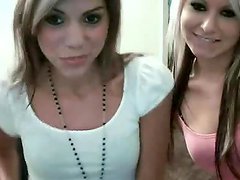 Naughty Teens Shows Their Pink Pussies In A Webcam Video