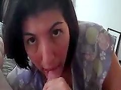Mature chick sucking some cock like a wild woman