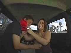A Wild Fuck For The Sexy Chick Geri In The Backseat of The Bang Bus