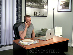 Rodney Steele and Damon Andros enjoy amazing gay fuck in the office