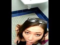 Blowjob toilet & fuck - Public public fuck blowjob fuck toilet