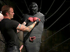 Gay bondage is the first gay experience of handsome Christian Wilde