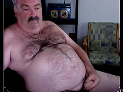 Old fat gay with a small cock lowers cum on camera