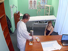 Dirty doctor eats ass of his attractive patient Alexis Crystal