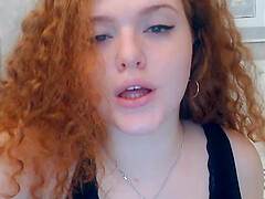 Curly Sexy Babe And Her Sexually Lewd Performance Live