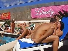 Massive Outdoor Voyeur Orgy in Ibiza