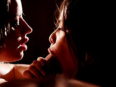 FFM threesome with sexy Cassie Del Isla and Nicole Aria - HD