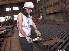 Aoi Nohara Tied Up and Gangbang Her At Workplace