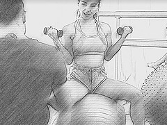 Oliver & Willy at the Gym