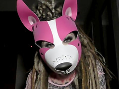 A girl with pigtails has sex and gets cum on her hair