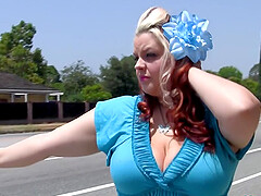 Sexy Stranded BBW  Bella Gets Picked Up and Fucked