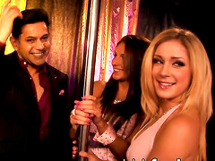 Two voluptuous fucktoys are exciting each other while their friend is being pulverized - XXX!