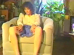 A Brunette Wearing Stockings Goes Hardcore In A Retro Clip