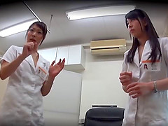 Nurses giving a helping hand to a handsome patient